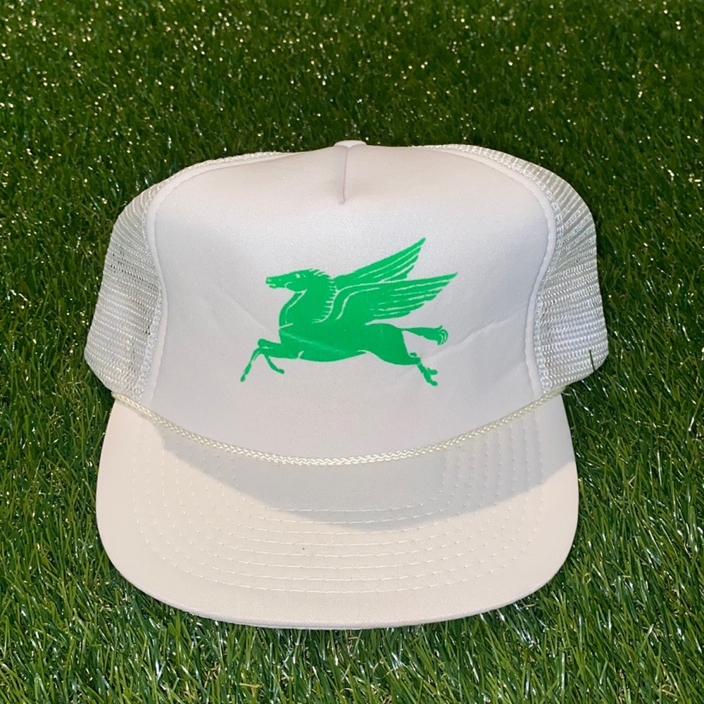 Vintage Mobil racing rope SnapBack hat
